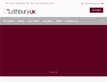 Tablet Screenshot of lothburyuk.com